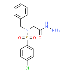 ChemSpider 2D Image | N-Benzyl-4-chloro-N-(2-hydrazino-2-oxoethyl)benzenesulfonamide | C15H16ClN3O3S