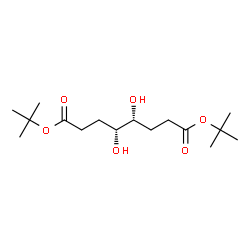 ChemSpider 2D Image | Bis(2-methyl-2-propanyl) (4R,5R)-4,5-dihydroxyoctanedioate | C16H30O6