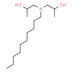 ChemSpider 2D Image | 1,1'-(Decylimino)dipropan-2-ol | C16H35NO2