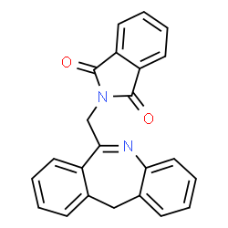 ChemSpider 2D Image | 2-(11H-Dibenz[b,e]azepin-6-ylmethyl)-1H-isoindole-1,3(2H)-dione | C23H16N2O2