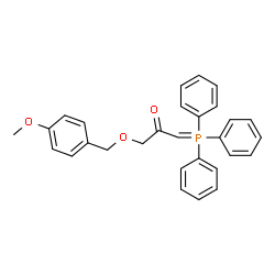 ChemSpider 2D Image | 1-[(4-Methoxybenzyl)oxy]-3-(triphenylphosphoranylidene)acetone | C29H27O3P