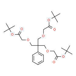 ChemSpider 2D Image | 2-Methyl-2-propanyl [3-{2-[(2-methyl-2-propanyl)oxy]-2-oxoethoxy}-2-({2-[(2-methyl-2-propanyl)oxy]-2-oxoethoxy}methyl)-2-phenylpropoxy]acetate | C28H44O9