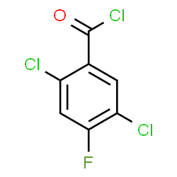 ChemSpider 2D Image | 2,5-Dichloro-4-fluorobenzoyl chloride | C7H2Cl3FO