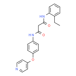 N 2 Ethylphenyl N 4 4 Pyridinyloxy Phenyl Malonamide C22h21n3o3 Chemspider