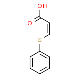 ChemSpider 2D Image | (2Z)-3-(Phenylsulfanyl)acrylic acid | C9H8O2S