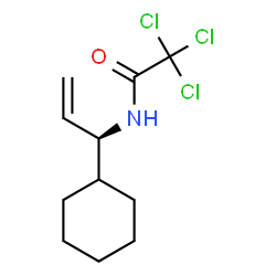ChemSpider 2D Image | 2,2,2-Trichloro-N-[(1R)-1-cyclohexyl-2-propen-1-yl]acetamide | C11H16Cl3NO