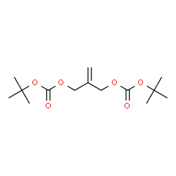 ChemSpider 2D Image | 2-Methyl-2-propanyl 2-[({[(2-methyl-2-propanyl)oxy]carbonyl}oxy)methyl]-2-propen-1-yl carbonate | C14H24O6