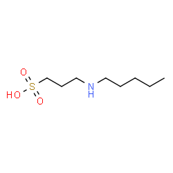 ChemSpider 2D Image | 3-(Pentylamino)-1-propanesulfonic acid | C8H19NO3S