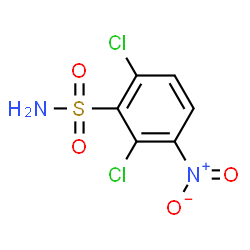 ChemSpider 2D Image | 2,6-Dichloro-3-nitrobenzenesulfonamide | C6H4Cl2N2O4S