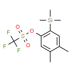 ChemSpider 2D Image | 4,5-Dimethyl-2-(trimethylsilyl)phenyl trifluoromethanesulfonate | C12H17F3O3SSi