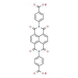 ChemSpider 2D Image | 4,4'-(1,3,6,8-Tetraoxo-1,3,6,8-tetrahydrobenzo[lmn][3,8]phenanthroline-2,7-diyl)dibenzoic acid | C28H14N2O8
