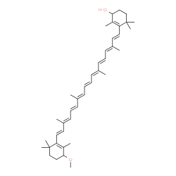 ChemSpider 2D Image | 4'-Methoxy-beta,beta-caroten-4-ol | C41H58O2
