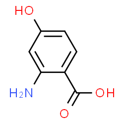 ChemSpider 2D Image | 2-Amino-4-hydroxybenzoic acid | C7H7NO3