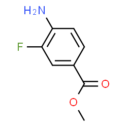 ChemSpider 2D Image | Methyl 4-amino-3-fluorobenzoate | C8H8FNO2