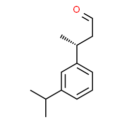 ChemSpider 2D Image | (3R)-3-(3-Isopropylphenyl)butanal | C13H18O