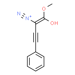 ChemSpider 2D Image | (1Z)-1-Hydroxy-1-methoxy-4-phenyl-1-buten-3-yne-2-diazonium | C11H9N2O2