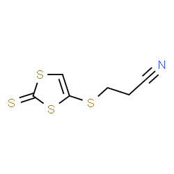 ChemSpider 2D Image | 3-[(2-Thioxo-1,3-dithiol-4-yl)sulfanyl]propanenitrile | C6H5NS4