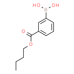 ChemSpider 2D Image | 3-(butoxycarbonyl)phenylboronic acid | C11H15BO4