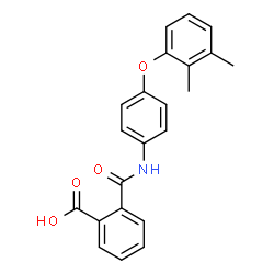 ChemSpider 2D Image | 2-{[4-(2,3-Dimethylphenoxy)phenyl]carbamoyl}benzoic acid | C22H19NO4