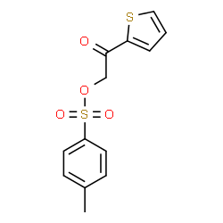 ChemSpider 2D Image | 2-Oxo-2-(2-thienyl)ethyl 4-methylbenzenesulfonate | C13H12O4S2