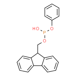ChemSpider 2D Image | 9H-Fluoren-9-ylmethyl phenyl hydrogen phosphite | C20H17O3P