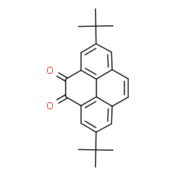 ChemSpider 2D Image | 2,7-Bis(2-methyl-2-propanyl)-4,5-pyrenedione | C24H24O2