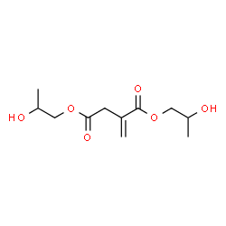 ChemSpider 2D Image | Bis(2-hydroxypropyl) 2-methylenesuccinate | C11H18O6