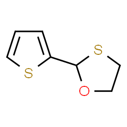 ChemSpider 2D Image | 2-(2-Thienyl)-1,3-oxathiolane | C7H8OS2