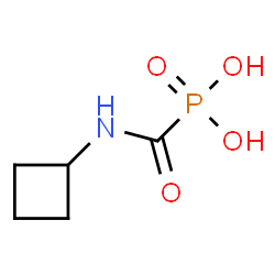 ChemSpider 2D Image | Phosphonic acid, [(cyclobutylamino)carbonyl]- | C5H10NO4P