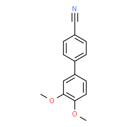 ChemSpider 2D Image | 3',4'-Dimethoxy-4-biphenylcarbonitrile | C15H13NO2
