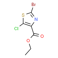 ChemSpider 2D Image | ethyl 2-bromo-5-chloro-4-thiazolecarboxylate | C6H5BrClNO2S
