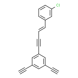 ChemSpider 2D Image | 1-[(3E)-4-(3-Chlorophenyl)-3-buten-1-yn-1-yl]-3,5-diethynylbenzene | C20H11Cl