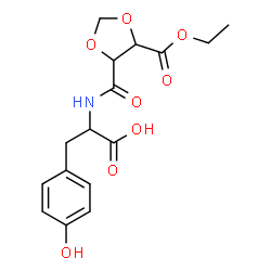 ChemSpider 2D Image | N-{[5-(Ethoxycarbonyl)-1,3-dioxolan-4-yl]carbonyl}tyrosine | C16H19NO8