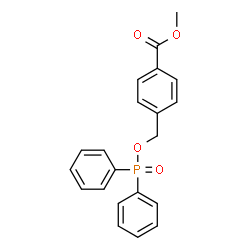 ChemSpider 2D Image | Methyl 4-{[(diphenylphosphoryl)oxy]methyl}benzoate | C21H19O4P