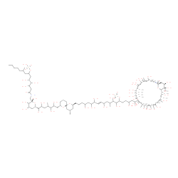 ChemSpider 2D Image | [(E)-1-[3,5-dihydroxy-5-[(1S,6Z,10Z,12Z,16Z,20Z,27Z,41Z,45Z,51Z,55Z,57Z,62R,64R,65R)-3,5,9,15,19,22,24,29,30,35,37,39,43,44,47,49,53,64,65-nonadecahydroxy-10,17,26,50,65-pentamethyl-33,61-dioxo-32,66-dioxa-60-azabicyclo[60.3.1]hexahexaconta-6,10,12,16,20,27,41,45,51,55,57-undecaen-31-yl]pentyl]-2,3,6,9,10,12-hexahydroxy-4-methyl-15-[(2S,4S,6R,8S)-4-methyl-8-[2,3,6,7-tetrahydroxy-4-methyl-7-[(2S,4S,5S,6S)-4,5,6-trihydroxy-6-[[(3,4,5-trihydroxy-9-methyl-7-sulfooxy-tetradecanoyl)amino]methyl]tetrahydropyran-2-yl]heptyl]-1,7-dioxaspiro[5.5]undecan-2-yl]pentadec-7-enyl] hydrogen sulfate | C128H220N2O53S2
