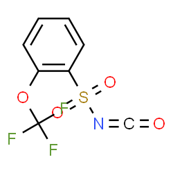 ChemSpider 2D Image | 2-(Trifluoromethoxy)benzenesulfonyl isocyanate | C8H4F3NO4S