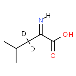 ChemSpider 2D Image | (2Z)-2-Imino-4-methyl(3,3-~2~H_2_)pentanoic acid | C6H9D2NO2