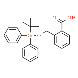 ChemSpider 2D Image | 2-({[(2-Methyl-2-propanyl)(diphenyl)silyl]oxy}methyl)benzoic acid | C24H26O3Si