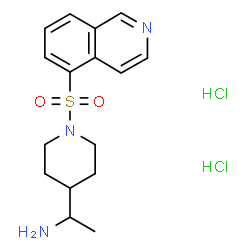 ChemSpider 2D Image | 1-[1-(5-Isoquinolinylsulfonyl)-4-piperidinyl]ethanamine dihydrochloride | C16H23Cl2N3O2S