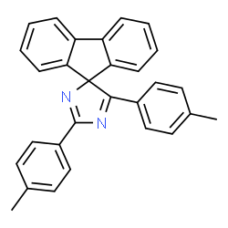 ChemSpider 2D Image | 2',5'-Bis(4-methylphenyl)spiro[fluorene-9,4'-imidazole] | C29H22N2