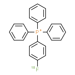 ChemSpider 2D Image | [4-(~18~F)Fluorophenyl](triphenyl)phosphonium | C24H1918FP