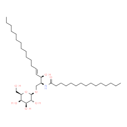 ChemSpider 2D Image | N-[(2S,3R,4E)-1-(beta-D-Galactopyranosyloxy)-3-hydroxy-4-heptadecen-2-yl]pentadecanamide | C38H73NO8