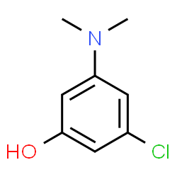 ChemSpider 2D Image | 3-Chloro-5-(dimethylamino)phenol | C8H10ClNO
