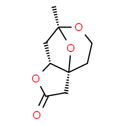 ChemSpider 2D Image | (1R,5R,7S)-7-Methyl-4,8,11-trioxatricyclo[5.3.1.0~1,5~]undecan-3-one | C9H12O4