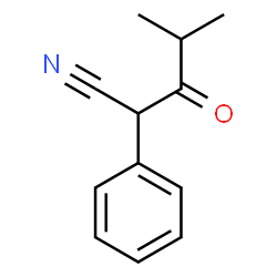 ChemSpider 2D Image | 4-Methyl-3-oxo-2-phenylpentanenitrile | C12H13NO