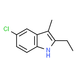 ChemSpider 2D Image | 5-Chloro-2-ethyl-3-methyl-1H-indole | C11H12ClN