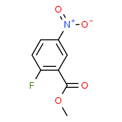 ChemSpider 2D Image | Methyl 2-fluoro-5-nitrobenzoate | C8H6FNO4
