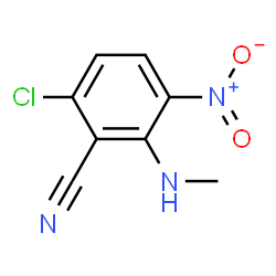 ChemSpider 2D Image | 6-Chloro-2-(methylamino)-3-nitrobenzonitrile | C8H6ClN3O2