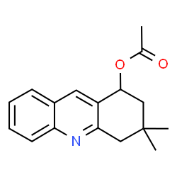 ChemSpider 2D Image | 3,3-Dimethyl-1,2,3,4-tetrahydro-1-acridinyl acetate | C17H19NO2