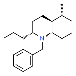 ChemSpider 2D Image | (2R,4aS,5R,8aS)-1-Benzyl-5-methyl-2-propyldecahydroquinoline | C20H31N